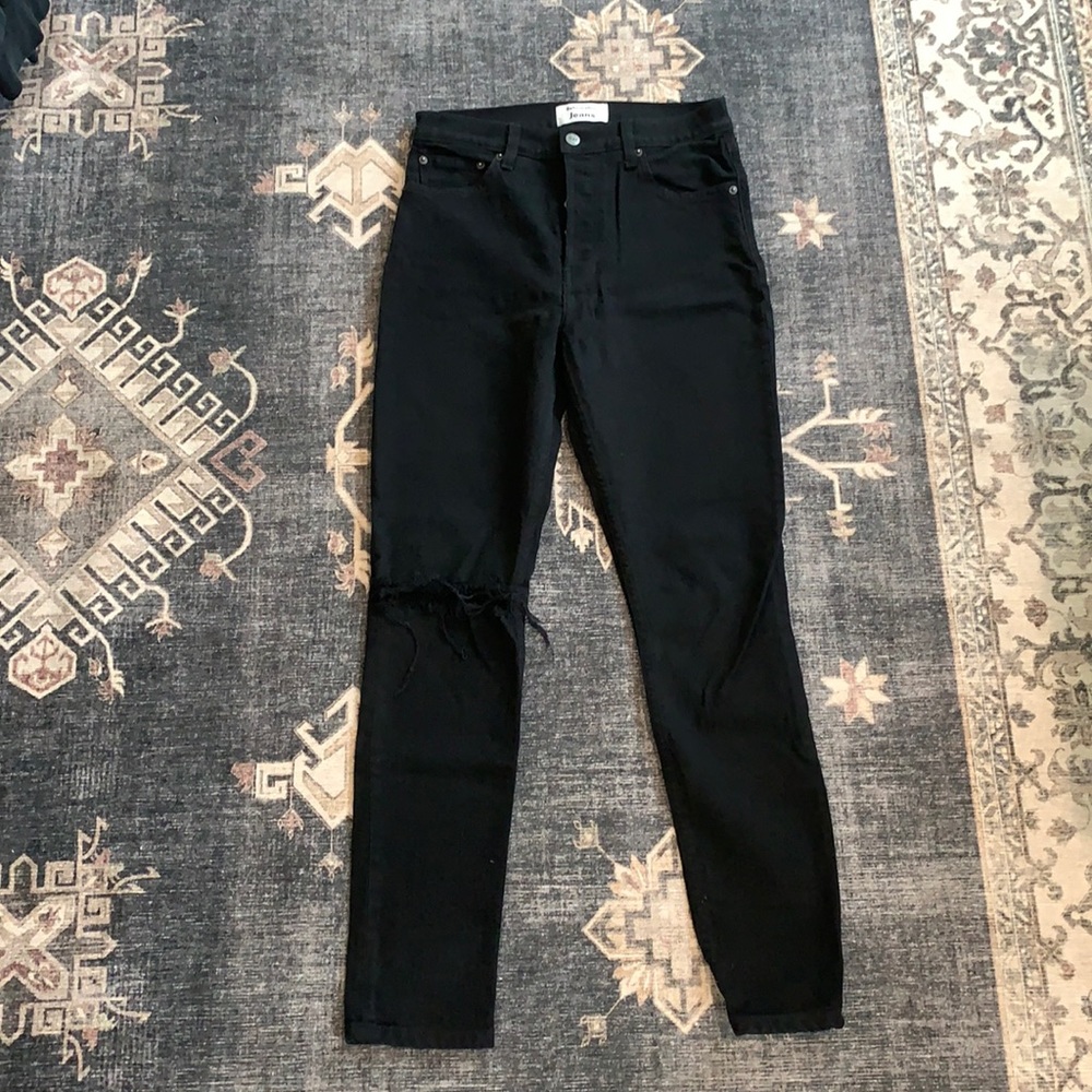 Reformation Serene High Skinny Distressed